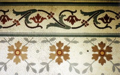 Mosaic pavement by Heritage Tile Conservation Ltd