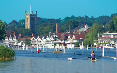 Colour photograph of the river at Henley-on-Thames.