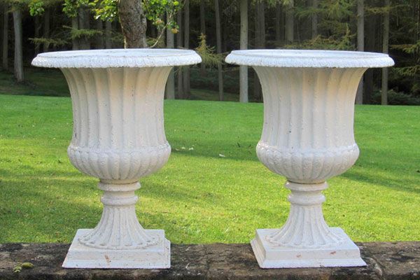 Lichen Garden Antiques pair of urns