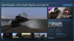 In this page on the Steam portal you can see images from the Big Boy Train Simulator add-on.