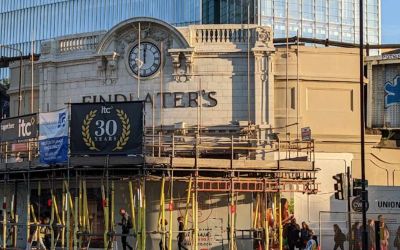 Findlater’s Corner under restoration.