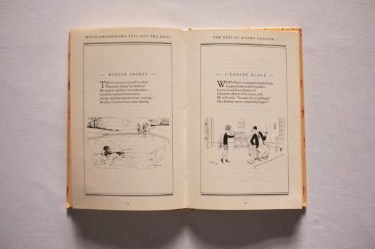 Pages 90-91 of When Grandmama Fell Off the Boat, illustrated by icy scenes. 